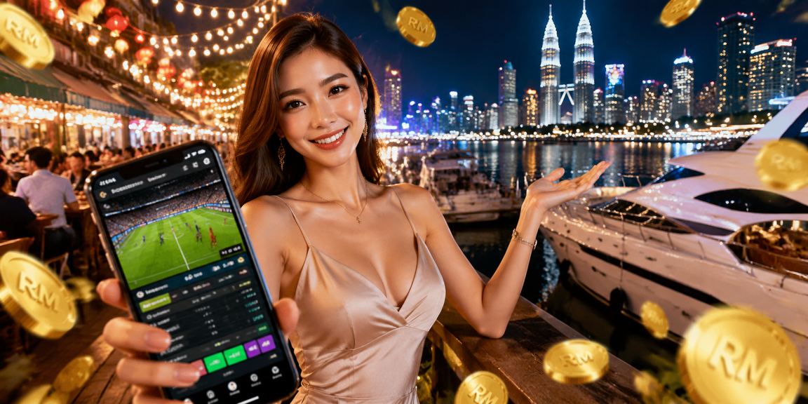 Pengguna menggunakan aplikasi kasino mudah alih manga18 di Kuala Lumpur