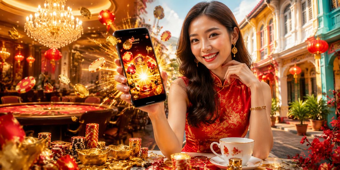 Antara muka aplikasi kasino slot dalam talian yang dioptimumkan untuk pengguna Malaysia di Penang